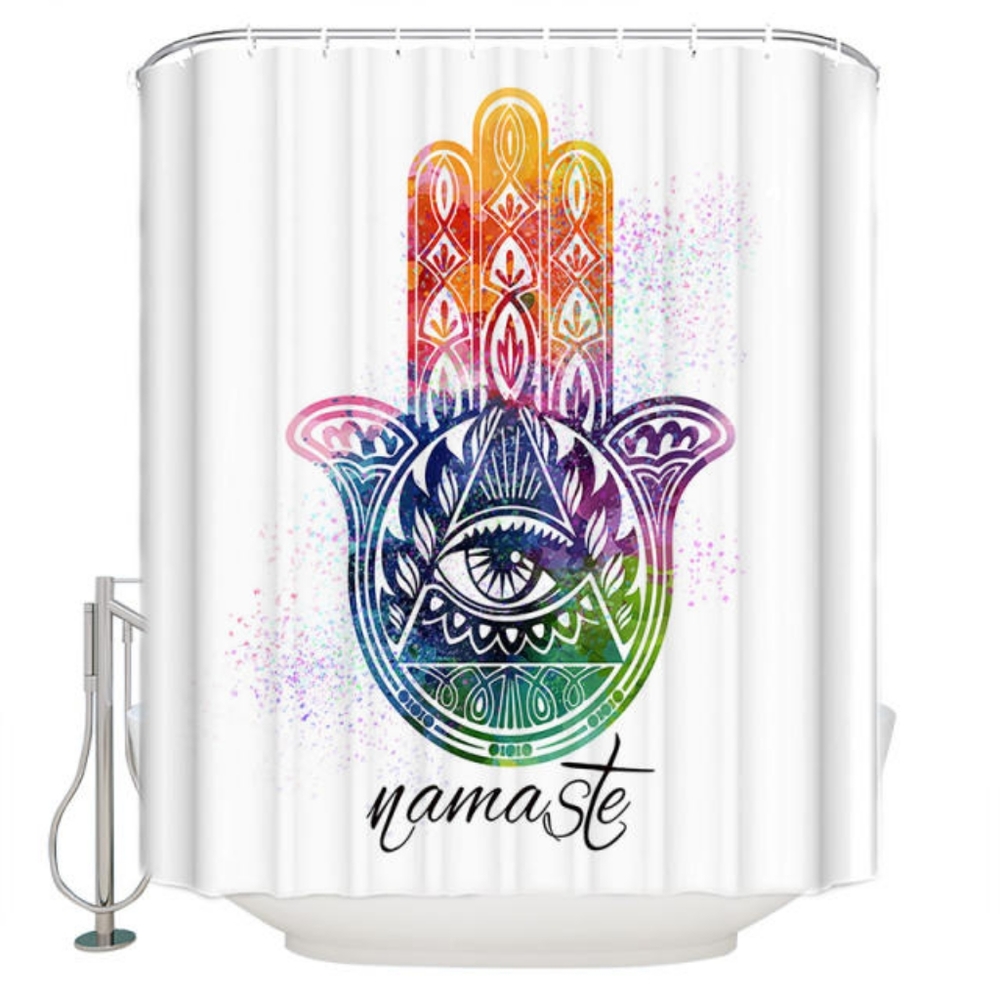 Custom printed shower curtains